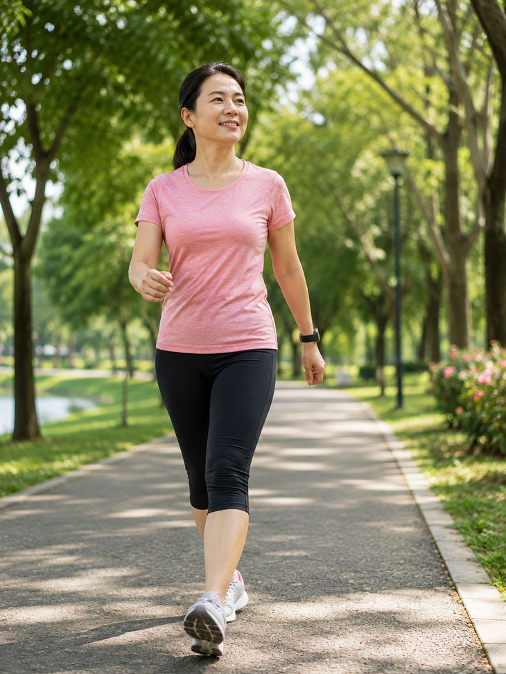 Sau tuổi 40, mỗi ngày cần đi bộ bao lâu để hạn chế tích mỡ bụng? - Ảnh 1.