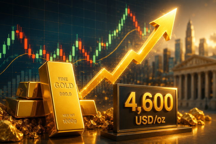 Giá vàng thế giới sáng 22/8 vượt 4.600 USD- Ảnh 1.