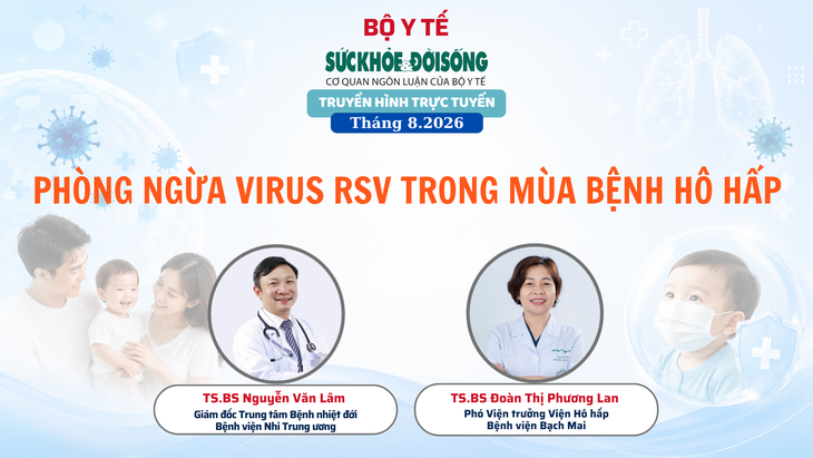Truyền hình trực tuyến: 'PHÒNG NGỪA VIRUS RSV TRONG MÙA BỆNH HÔ HẤP' - Ảnh 1.