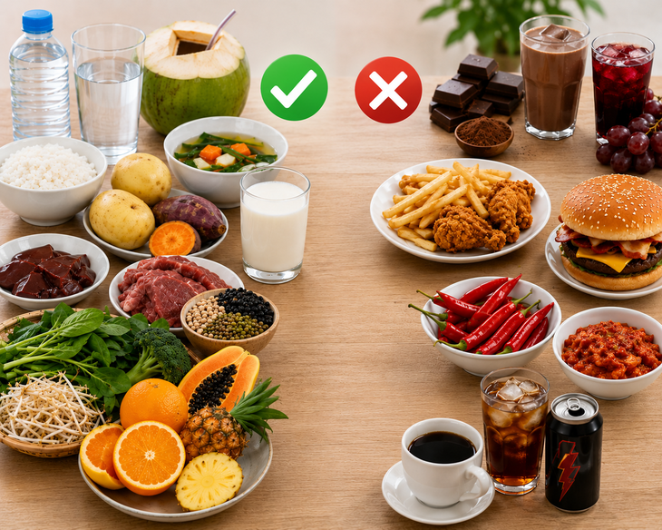 Sốt xuất huyết nên ăn gì, kiêng gì để hỗ trợ hồi phục? - Ảnh 1.
