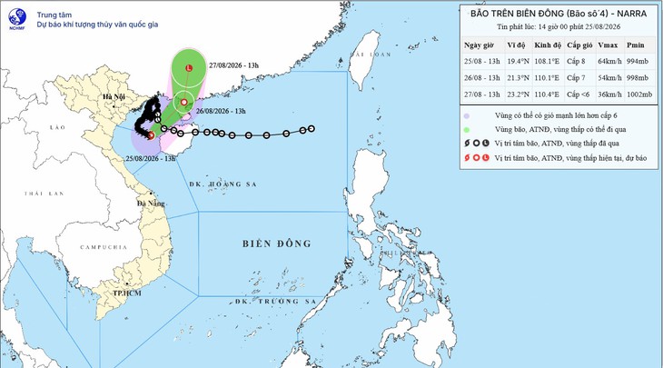 Bão số 4 suy yếu, miền Trung gia tăng nắng nóng- Ảnh 1.