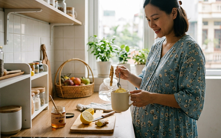Phụ nữ mang thai có thể uống nước chanh gừng như thế nào? - Ảnh 1.