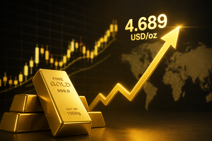 Giá vàng thế giới sáng 25/8 áp sát 4.700 USD- Ảnh 1.