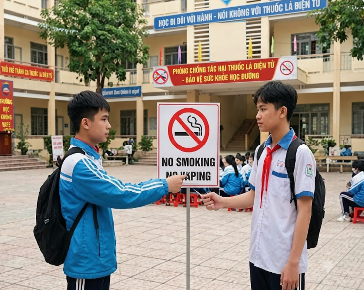 Ngăn chặn nguy cơ thuốc lá điện tử, thuốc lá nung nóng xâm nhập vào học đường - Ảnh 2.
