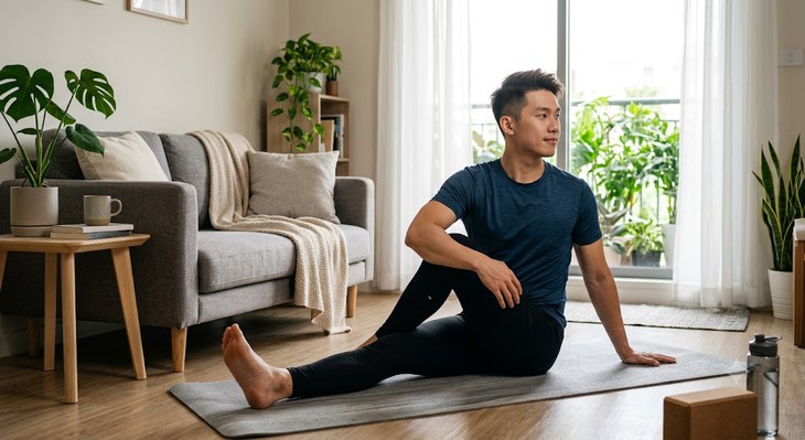 7 bài tập giãn cơ giúp giảm căng thẳng - Ảnh 1.