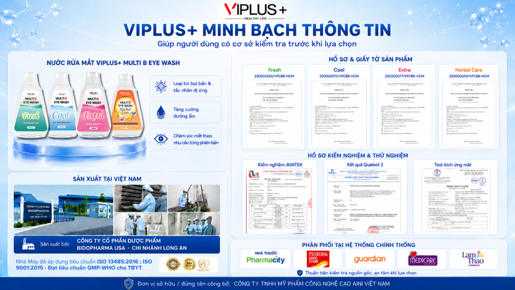VIPLUS+: Chăm mắt chủ động bắt đầu từ chọn lựa sản phẩm minh bạch- Ảnh 3.