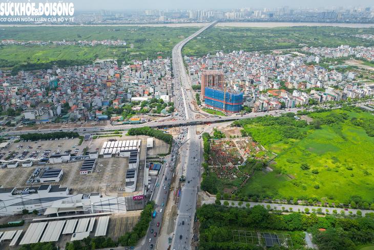 Hầm chui 750 tỷ được kỳ vọng giảm ủn tắc Vành đai 2 nhìn từ trên cao- Ảnh 2.
