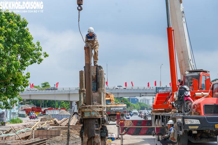 Hầm chui 750 tỷ được kỳ vọng giảm ủn tắc Vành đai 2 nhìn từ trên cao- Ảnh 7.