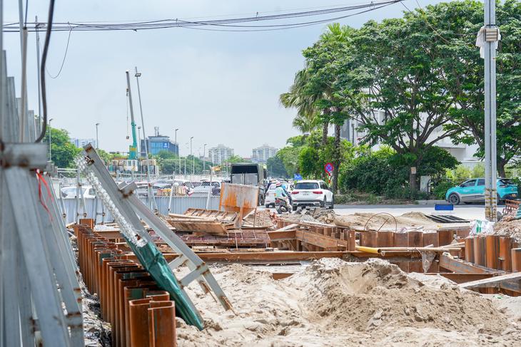Hầm chui 750 tỷ được kỳ vọng giảm ủn tắc Vành đai 2 nhìn từ trên cao- Ảnh 6.