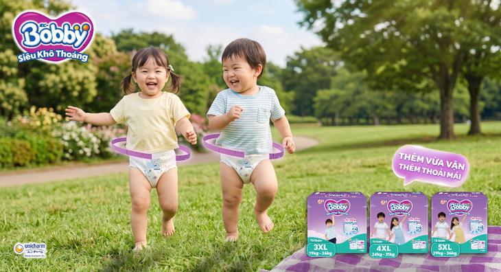 Bobby tiên phong mở rộng hệ size tã quần tới 5XL, đồng hành cùng bé lớn tới 36kg- Ảnh 1.
