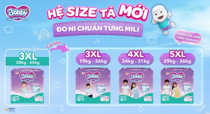 Bobby tiên phong mở rộng hệ size tã quần tới 5XL, đồng hành cùng bé lớn tới 36kg- Ảnh 2.