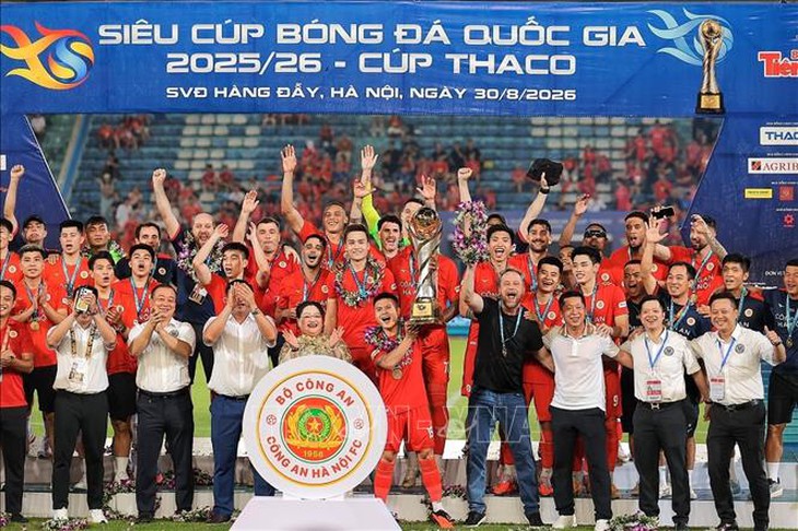 Thắng đậm 5-0, Công an Hà Nội bảo vệ thành công Siêu Cúp quốc gia- Ảnh 1.