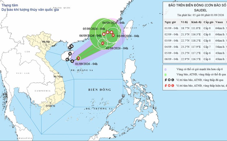 Xuất hiện dải hội tụ nhiệt đới nối với bão số 5- Ảnh 2.