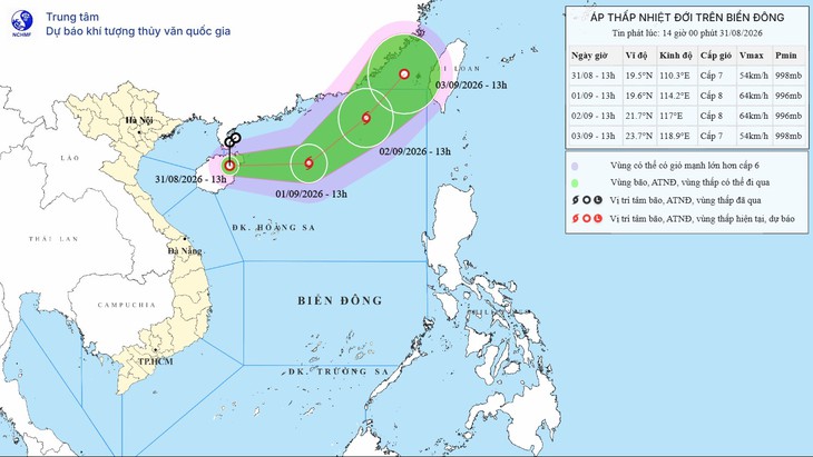 21 tỉnh thành ứng phó với áp thấp nhiệt đới sắp mạnh lên thành bão- Ảnh 1.