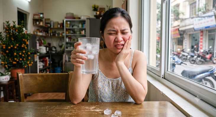 Vì sao răng bị ê buốt đột ngột khi ăn đồ nóng lạnh?- Ảnh 1.