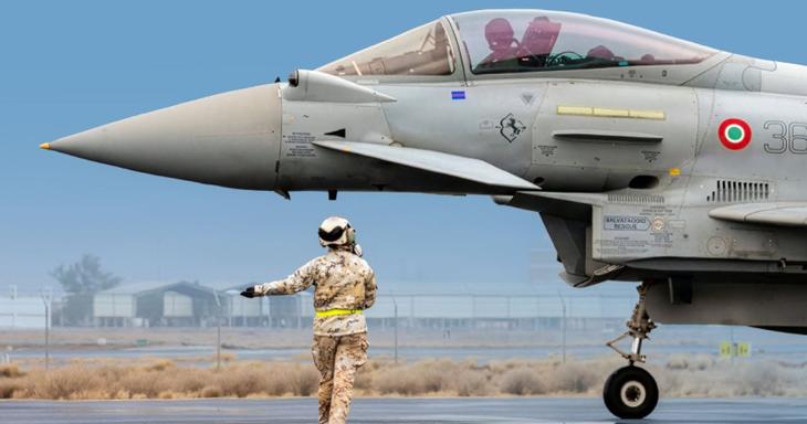 Italy triển khai tiêm kích Eurofighter hỗ trợ chiến dịch do Mỹ dẫn đầu đối phó Iran - Ảnh 1.