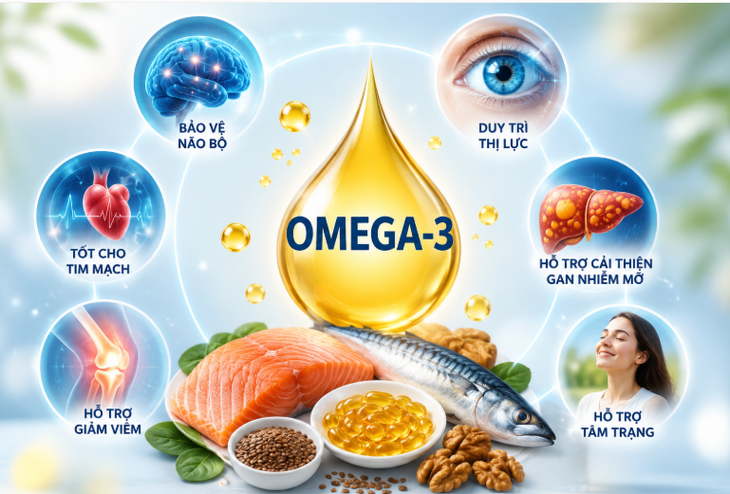 6 lợi ích của omega-3 ngoài bảo vệ tim mạch, có thể bạn đang bỏ qua - Ảnh 1.