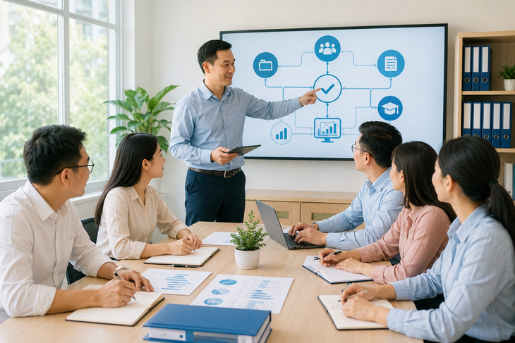 Sáp nhập trường học để không lặp lại bài toán quản lý cũ - Ảnh 1.