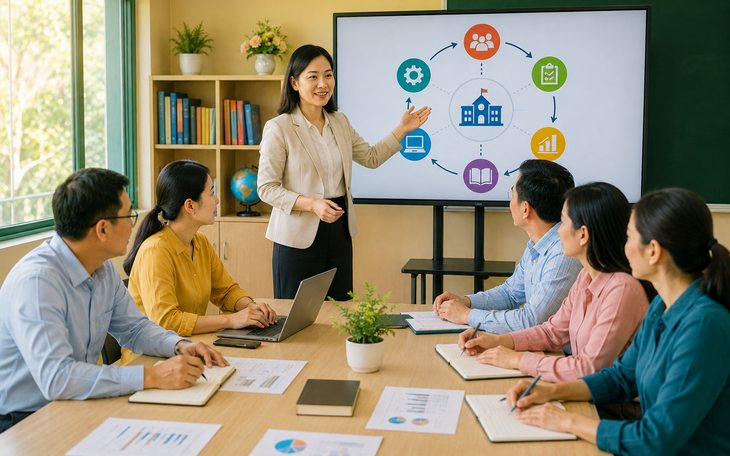 Học sinh công lập tựu trường sớm nhất từ ngày 22/8- Ảnh 2.
