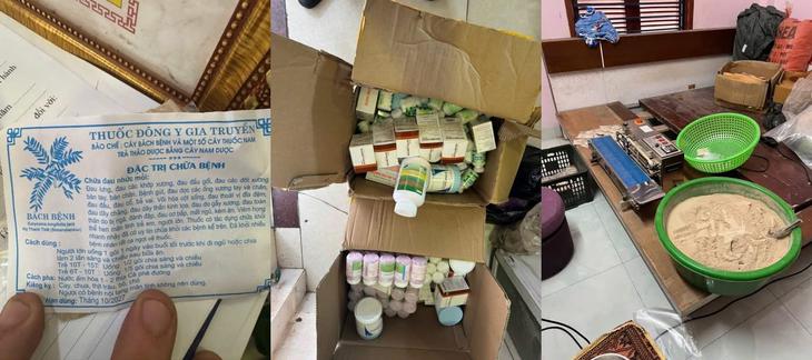 Phát hiện vụ "Thuốc Đông y gia truyền" rởm: Nghiền paracetamol và corticoid trộn lẫn thảo dược- Ảnh 2.