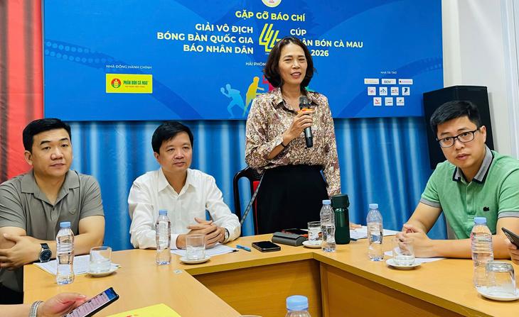 Gần 150 vận động viên tranh tài Giải vô địch bóng bàn quốc gia Báo Nhân dân lần thứ 44- Ảnh 1.
