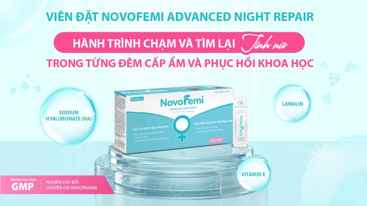 Điều gì tạo nên hiệu quả của viên đặt âm đạo Novofemi Advanced Night Repair khiến chị em tin chọn?- Ảnh 1.