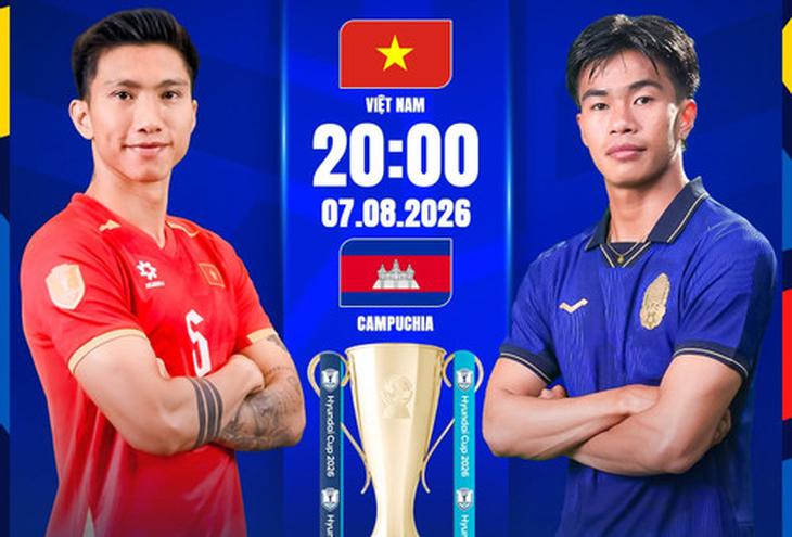 Kênh và link xem trực tiếp đội tuyển Việt Nam vs Campuchia tối 7/8- Ảnh 1.