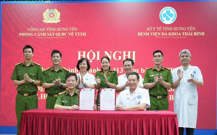 Bệnh viện Đa khoa Thái Bình phối hợp Công an triển khai mô hình Cảnh sát 113- Ảnh 1.