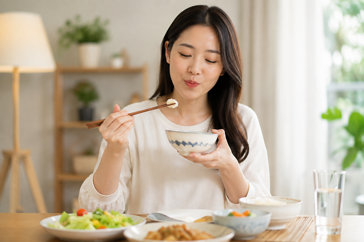 Cách ăn chậm nhai kỹ giúp giảm cân - Ảnh 1.