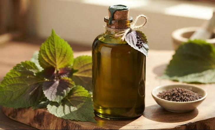 Dầu tía tô - gia vị nhỏ, lợi ích lớn cho người ăn kiêng - Ảnh 1.