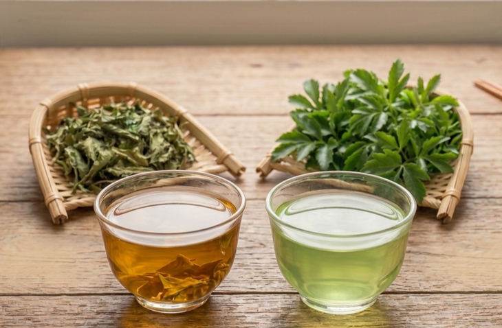 Nước lá đinh lăng tươi và nước lá đinh lăng khô, loại nào tốt hơn? - Ảnh 1.