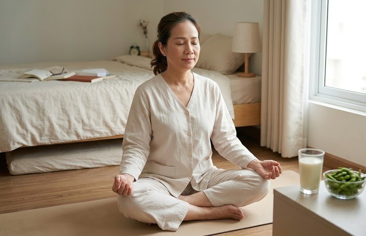 5 biện pháp tự nhiên giúp giảm cơn bốc hỏa ban đêm khi mãn kinh - Ảnh 1.