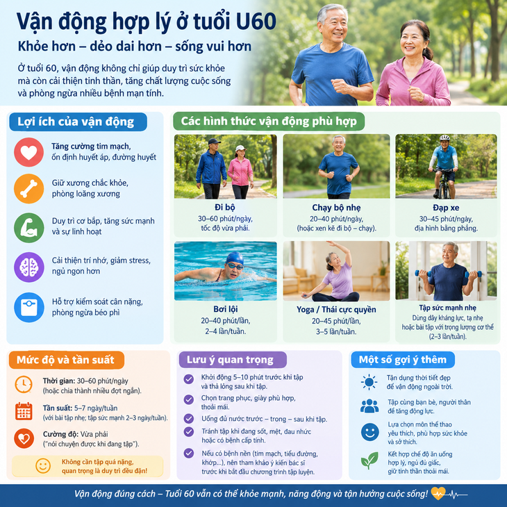 Sau 60 tuổi đừng cố làm 4 việc này mỗi ngày - Ảnh 1.