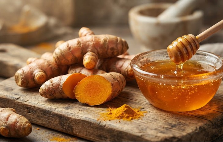 Cách làm mờ nám, tàn nhang bằng nghệ tươi và mật ong - Ảnh 1.