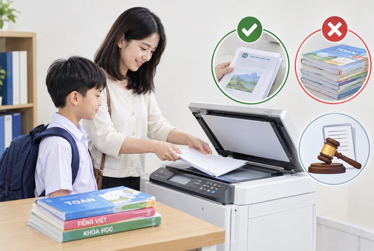 Photocopy sách giáo khoa cho con có bị phạt không? - Ảnh 1.