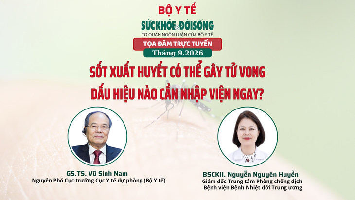 Truyền hình trực tuyến: Sốt xuất huyết có thể gây tử vong, dấu hiệu cần nhập viện - Ảnh 1.