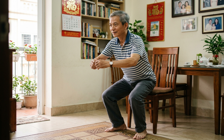 Không chống đẩy kiểu truyền thống, người trên 50 tuổi vẫn có thể tập theo cách này - Ảnh 2.