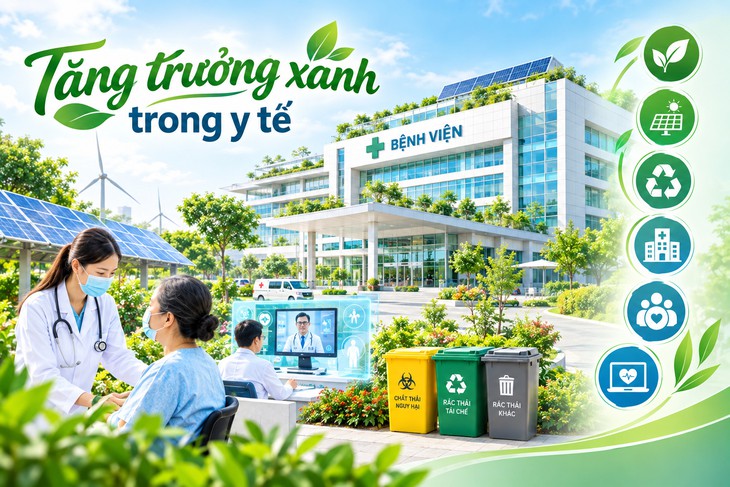 Tăng trưởng xanh trong y tế: Từ bệnh viện xanh đến y tế thông minh - Ảnh 1.