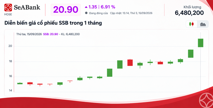 SSB là cổ phiếu duy nhất được thêm vào rổ MarketVector Vietnam Local Index- Ảnh 1.