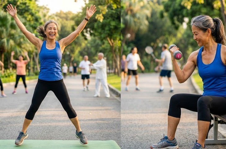 Người trên 50 tuổi nên tập cardio hay tập tạ để giảm cân? - Ảnh 1.