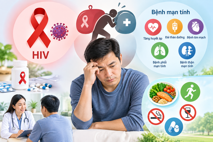 Điều trị HIV thành công chưa đủ, vì sao phải kiểm soát cả bệnh mạn tính? - Ảnh 1.