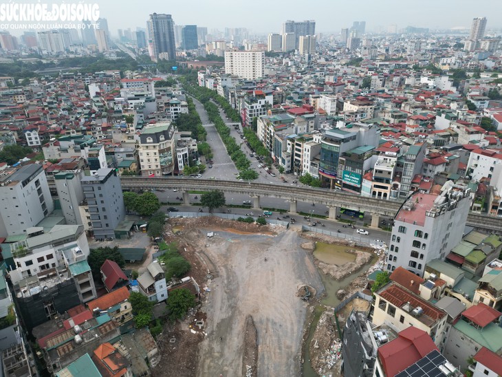 Hiện trạng Vành đai 2,5 đoạn qua Cầu Giấy dự kiến thông xe vào tháng 10- Ảnh 2.