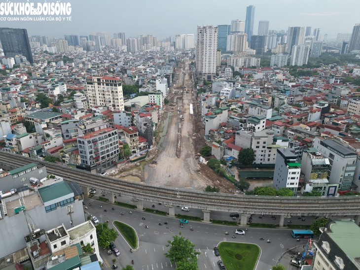 Hiện trạng Vành đai 2,5 đoạn qua Cầu Giấy dự kiến thông xe vào tháng 10- Ảnh 3.