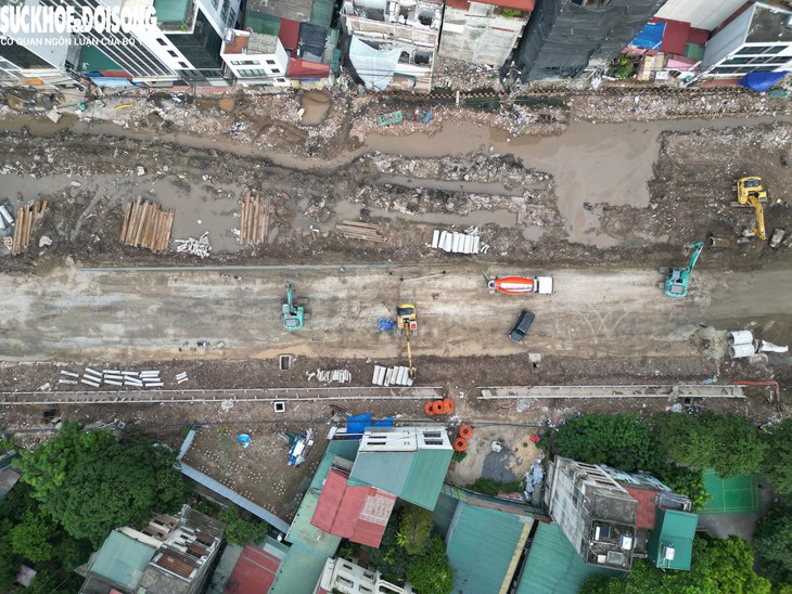 Hiện trạng Vành đai 2,5 đoạn qua Cầu Giấy dự kiến thông xe vào tháng 10- Ảnh 6.