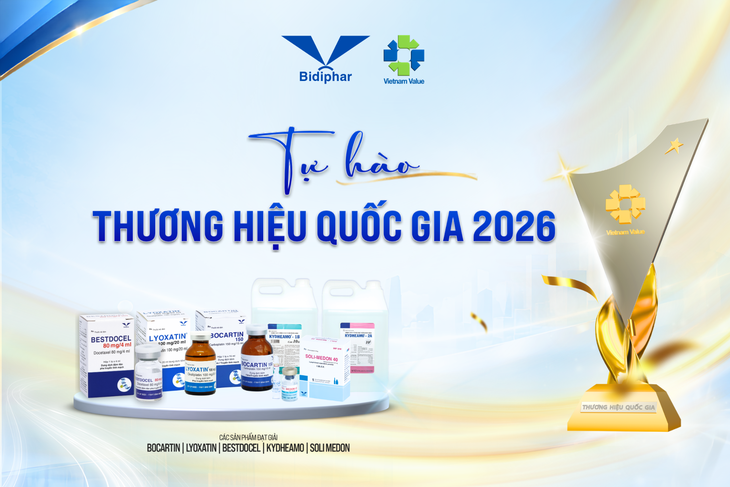 Bidiphar được công nhận Thương Hiệu Quốc Gia 2026: Hành trình làm chủ công nghệ dược - Ảnh 1.