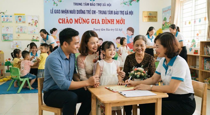 Chế độ đối với gia đình nhận nuôi dưỡng trẻ thuộc diện trợ giúp xã hội- Ảnh 1.