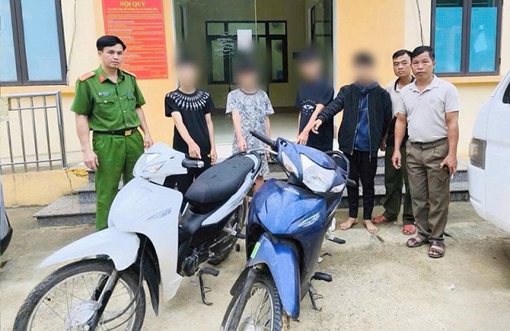 Phá ổ nhóm thanh thiếu niên trộm 7 xe máy - Ảnh 1.