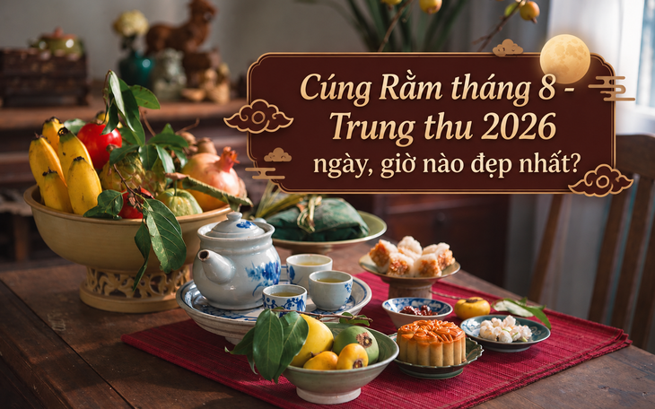 Bài văn khấn Rằm tháng 8 năm 2026 chuẩn cầu bình an, sung túc - Ảnh 3.
