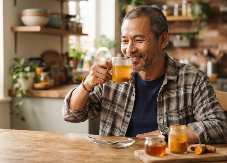 Đau dạ dày có nên uống nghệ mật ong? - Ảnh 1.
