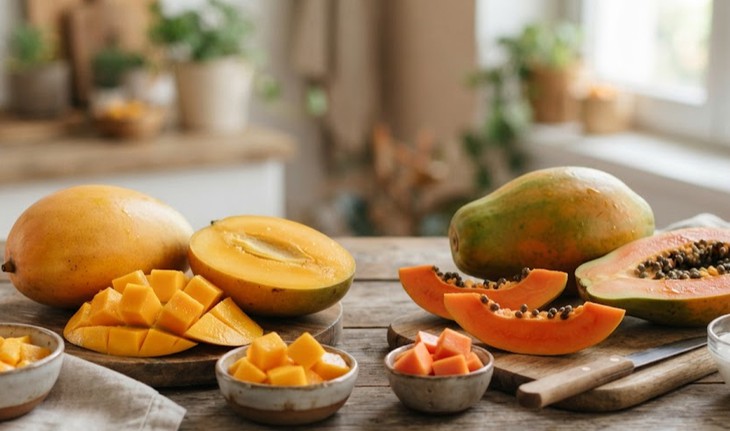 Xoài hay đu đủ tốt hơn cho lượng đường trong máu và hệ tiêu hóa? - Ảnh 1.